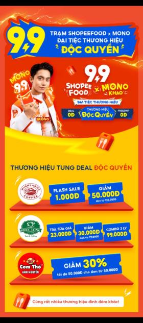  ShopeeFood &apos;mách kế&apos; cho fan của Mono cách đi tìm tình yêu thành công với &quot;Đại tiệc siêu deal&apos; 