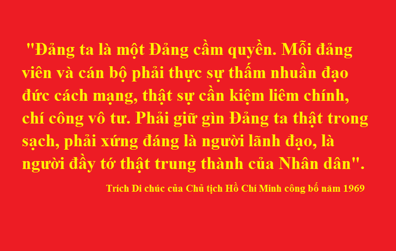 &quot;Đảng ta là một Đảng cầm quyền&quot;!