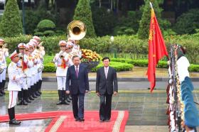  Việt Nam – Lào ra Tuyên bố chung nhân chuyến thăm cấp Nhà nước của Tổng Bí thư, Chủ tịch nước Lào Thongloun Sisoulith 