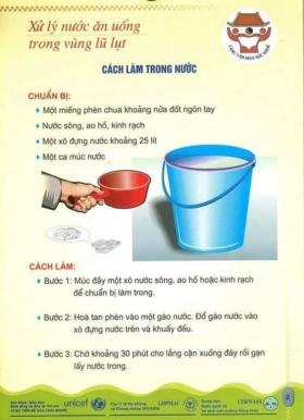 Các biện pháp xử lý nước sinh hoạt trong mùa mưa lũ