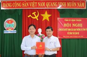 Phó Chủ tịch Hội Nông dân tỉnh được điều động làm Phó Trưởng ban Tổ chức Tỉnh ủy Bình Thuận