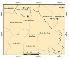  Một buổi sáng xảy ra 3 trận động đất ở huyện miền núi Quảng Nam 