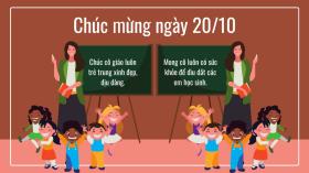 Lời chúc 20/10/2024 hay, ý nghĩa tặng cô giáo