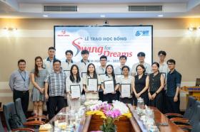  Tập đoàn Nam Long trao 72 suất học bổng &apos;Swing for Dreams&apos; cho sinh viên tại TPHCM 