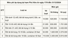 Đề xuất thêm xe được miễn phí qua trạm BOT Phú Hữu 