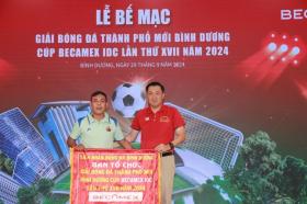  Bamboo FC đăng quang Giải bóng đá thành phố mới Bình Dương – Cúp Becamex IDC 2024 