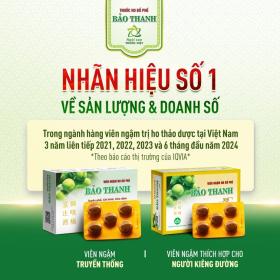  Viên ngậm ho bổ phế Bảo Thanh và hành trình khẳng định vị thế số 1 tại Việt Nam 